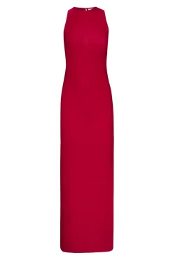 MISA Los Angeles Wedding Guest|Jersey & Mesh>PARGOL DRESS Lipstickred