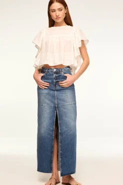 MISA Los Angeles Classic White|Tops>PENELOPE TOP Whiteeyelet