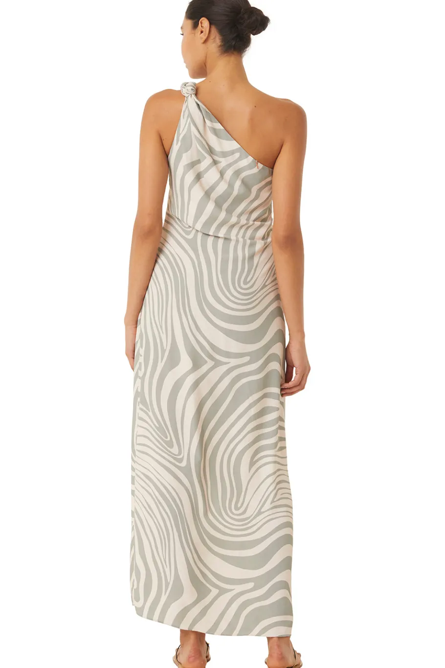 MISA Los Angeles Honeymoon|Maxi>PERSEPHONE DRESS Abstractzebra