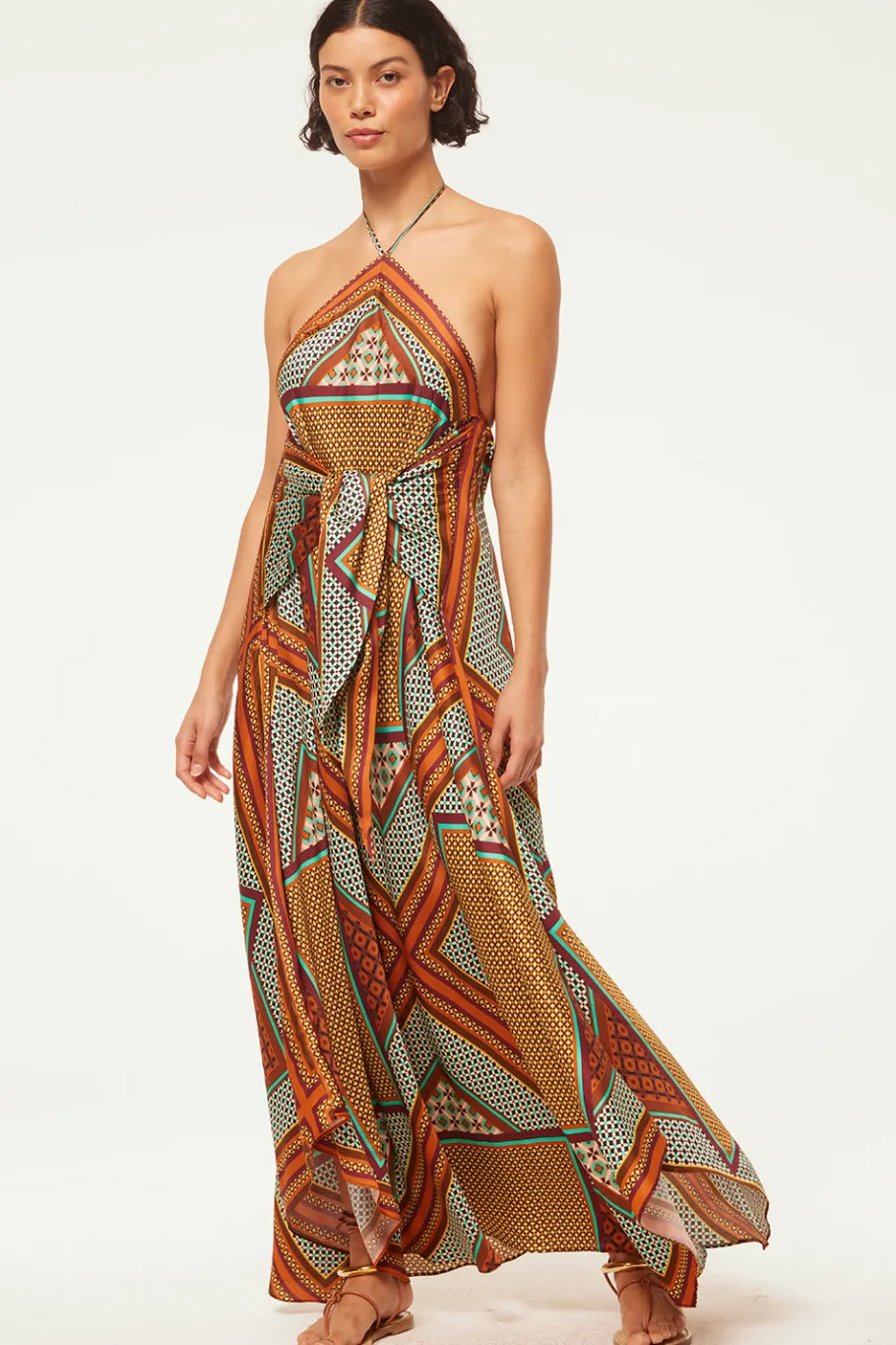MISA Los Angeles Wedding Guest|Maxi>RABAN DRESS Positanoscarf