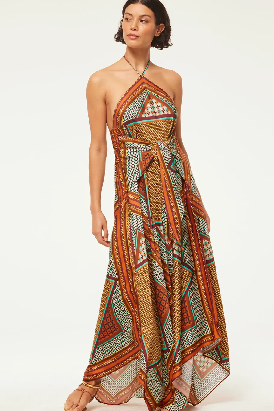 MISA Los Angeles Wedding Guest|Maxi>RABAN DRESS Positanoscarf