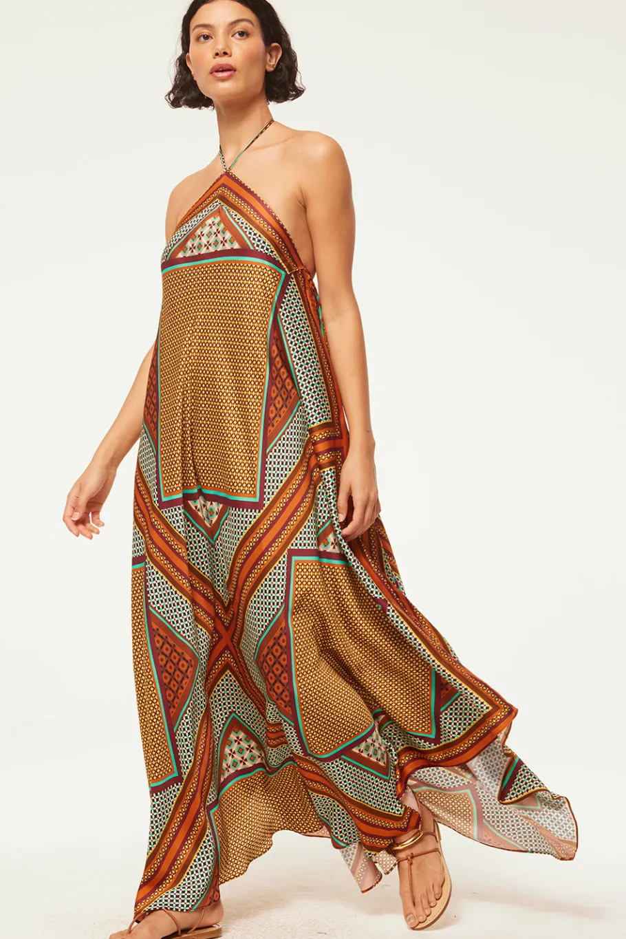MISA Los Angeles Wedding Guest|Maxi>RABAN DRESS Positanoscarf