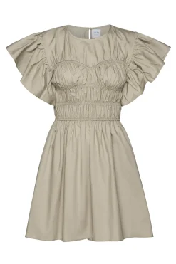 MISA Los Angeles Mini|Dresses>RADHA DRESS Sandsolidpoplin