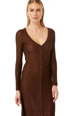 MISA Los Angeles Knit|Long-sleeve>RAFAEL CARDIGAN Chocolateshimmer