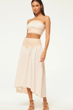 MISA Los Angeles Matching Sets|Skirts & Shorts>RAMESH SKIRT Ivorylinenmix
