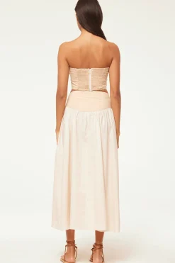MISA Los Angeles Matching Sets|Skirts & Shorts>RAMESH SKIRT Ivorylinenmix