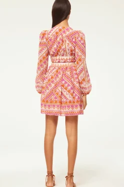 MISA Los Angeles Wedding Guest|Long-sleeve>RANA DRESS Aperolgeo