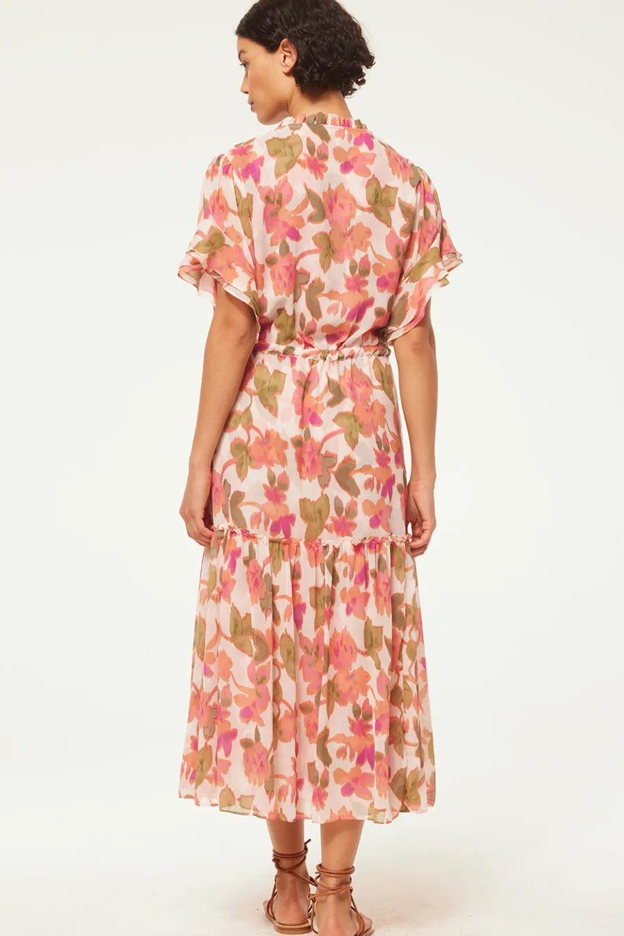 MISA Los Angeles Misa Classics|Midi>RANJANA DRESS Sonoranflorachiffon