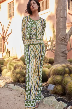 MISA Los Angeles Knits|Matching Sets>RIALTA PANT Limoncellogeojacquard