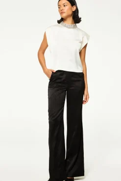 MISA Los Angeles Matching Sets|Tops>RILEY TOP Ivorysatin
