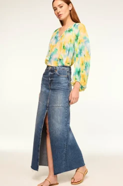 MISA Los Angeles Matching Sets|Tops>RINA TOP Citronwatercolor