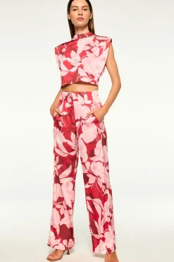 MISA Los Angeles Matching Sets|Pants>RITA PANT Florarosadasatin