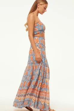 MISA Los Angeles Matching Sets|Tops>ROKSANA BANDEAU Cagedfloral