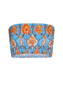 MISA Los Angeles Matching Sets|Tops>ROKSANA BANDEAU Cagedfloral