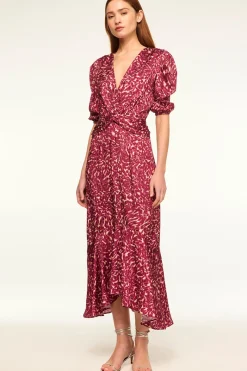 MISA Los Angeles Midi|Wedding Guest>ROSALIE DRESS Faunaabstract