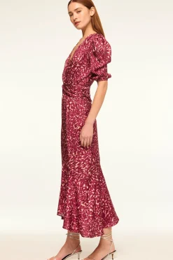 MISA Los Angeles Midi|Wedding Guest>ROSALIE DRESS Faunaabstract