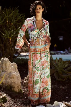 MISA Los Angeles Matching Sets|Tops>ROYA TOP Casablancabordermix