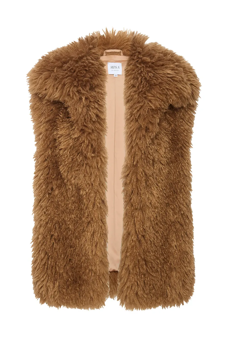 MISA Los Angeles Jackets|Tops>RYLEIGH VEST Lattefauxfur