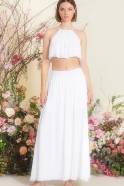 MISA Los Angeles Honeymoon|Bridal Capsule>SAANA TOP White