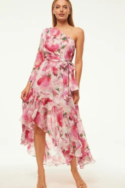 MISA Los Angeles Wedding Guest|Engagement Party>SABRINA DRESS Gardenfuchsia