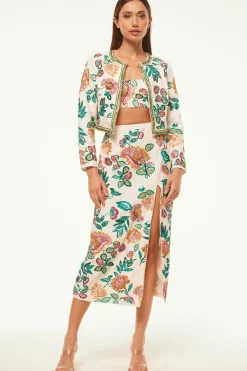 MISA Los Angeles Honeymoon|Bachelorette>SALIMA JACKET Malikapaisleyfloralembroidery