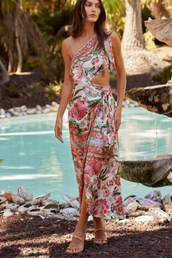 MISA Los Angeles Honeymoon|Bachelorette>SERINA DRESS Casablancabordermix