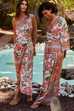 MISA Los Angeles Honeymoon|Bachelorette>SERINA DRESS Casablancabordermix