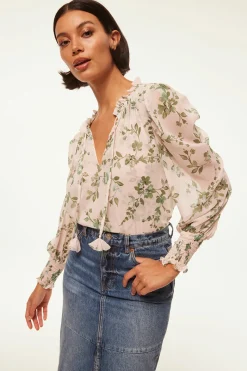 MISA Los Angeles Tops>SIENA TOP Whitesagebotanica