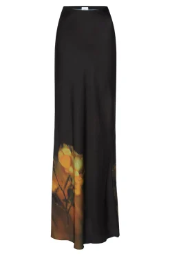 MISA Los Angeles Matching Sets|Skirts & Shorts>SIERRA SKIRT Yellowrosesatin