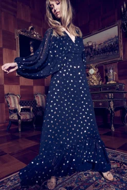 MISA Los Angeles Wedding Guest|Long-sleeve>SIGRID DRESS Diamondclipdot