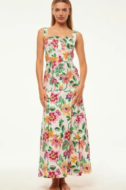 MISA Los Angeles Honeymoon|Engagement Party>SILVANA DRESS Floraexoticacottonpoplin