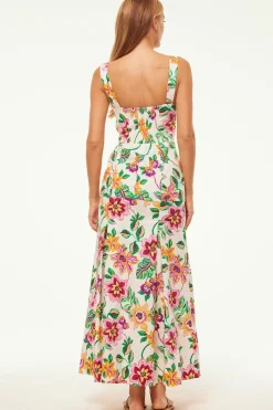 MISA Los Angeles Honeymoon|Engagement Party>SILVANA DRESS Floraexoticacottonpoplin