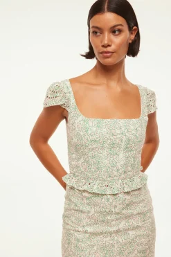 MISA Los Angeles Matching Sets|Tops>SORA TOP Dewdropeyelet