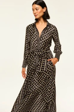 MISA Los Angeles Long-sleeve|Maxi>STEVIE DRESS Gowestgeomix