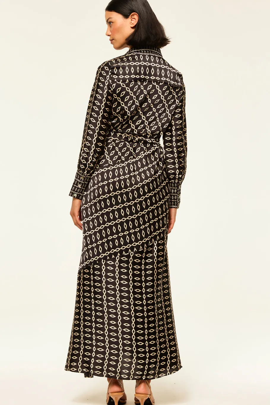 MISA Los Angeles Long-sleeve|Maxi>STEVIE DRESS Gowestgeomix