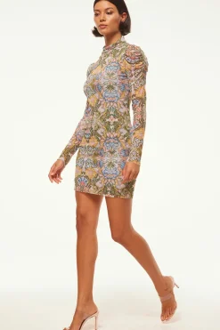 MISA Los Angeles Jersey & Mesh|Long-sleeve>STORMI DRESS Dolcevitakaleidoscope