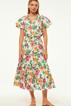 MISA Los Angeles Tops>SUPARNA TOP Floraexoticacottonpoplin