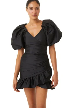 MISA Los Angeles Wedding Guest|Mini>SYBIL DRESS Black