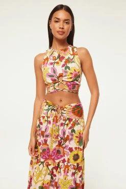 MISA Los Angeles Matching Sets|Tops>TANZIA TOP Floralcorsicamulti