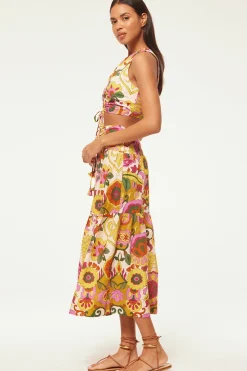 MISA Los Angeles Matching Sets|Tops>TANZIA TOP Floralcorsicamulti