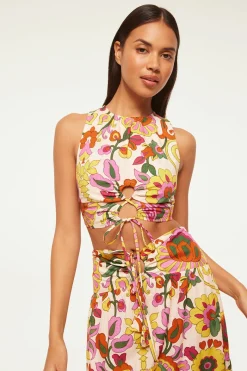 MISA Los Angeles Matching Sets|Tops>TANZIA TOP Floralcorsicamulti
