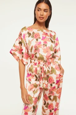 MISA Los Angeles Matching Sets|Tops>TELKA TOP Sonoranflorasatin