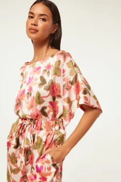 MISA Los Angeles Matching Sets|Tops>TELKA TOP Sonoranflorasatin