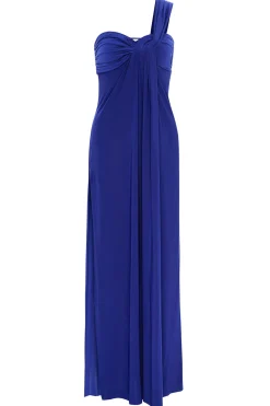 MISA Los Angeles Wedding Guest|Jersey & Mesh>THORA DRESS Cobaltbluevenezia