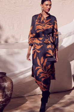 MISA Los Angeles Wedding Guest|Long-sleeve>TONYA DRESS Fernalglow