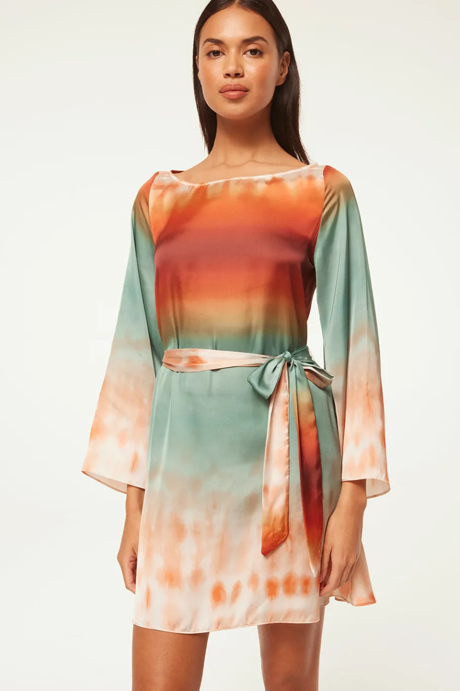 MISA Los Angeles Long-sleeve|Misa Classics>TWIGGY DRESS Carnelianombre