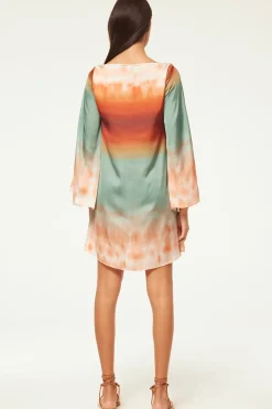 MISA Los Angeles Long-sleeve|Misa Classics>TWIGGY DRESS Carnelianombre