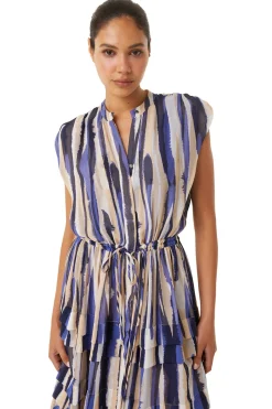 MISA Los Angeles Maxi|Dresses>ULRICHA DRESS Stripedinstinct
