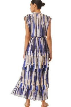 MISA Los Angeles Maxi|Dresses>ULRICHA DRESS Stripedinstinct