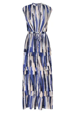 MISA Los Angeles Maxi|Dresses>ULRICHA DRESS Stripedinstinct